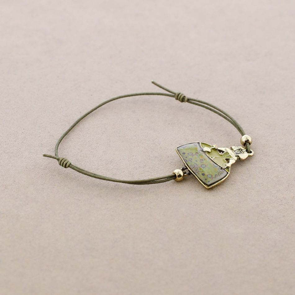 PULSERA GOMITA METAL ESMALTE