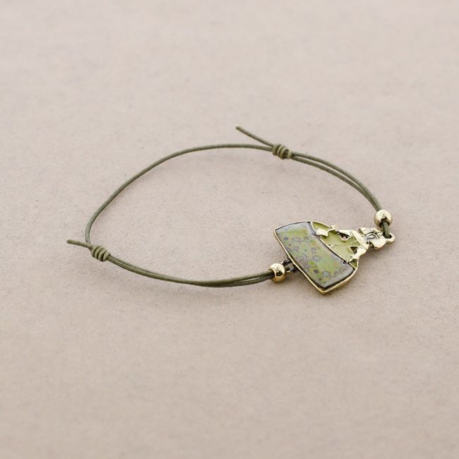 PULSERA GOMITA METAL ESMALTE