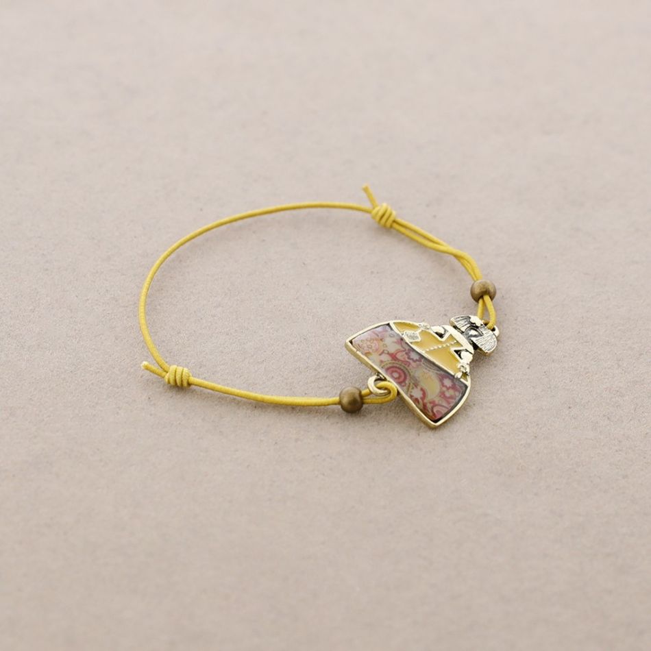 PULSERA GOMITA METAL ESMALTE