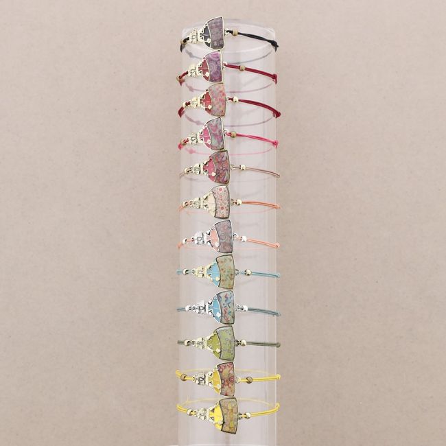 PULSERA GOMITA METAL ESMALTE
