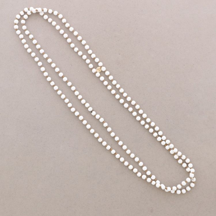 COLLAR LARGO BOLAS LAVA NUDOS 1.5M*6MM 2