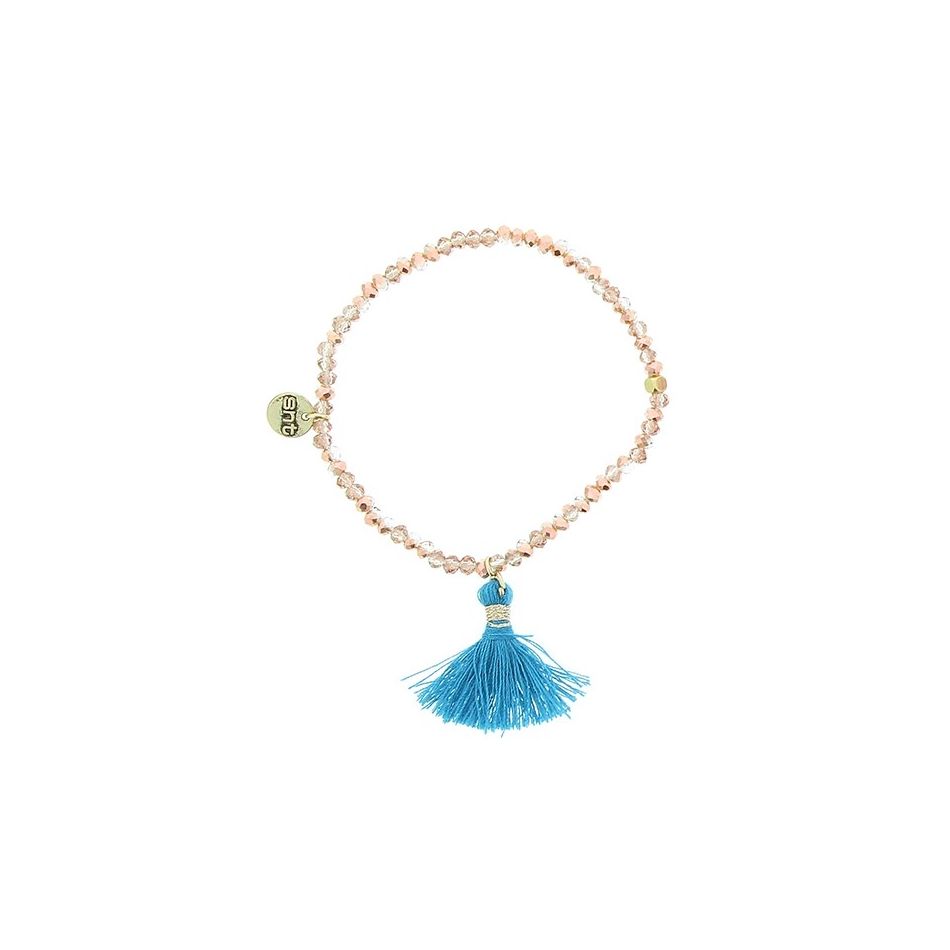 FRINGED FACETED BEADS BRACELET