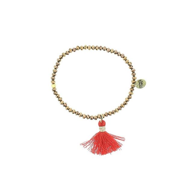 FRINGED FACETED BEADS BRACELET