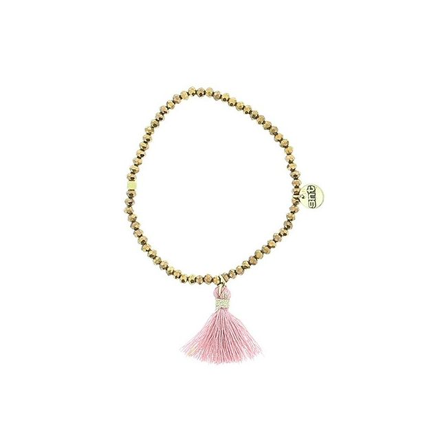 FRINGED FACETED BEADS BRACELET