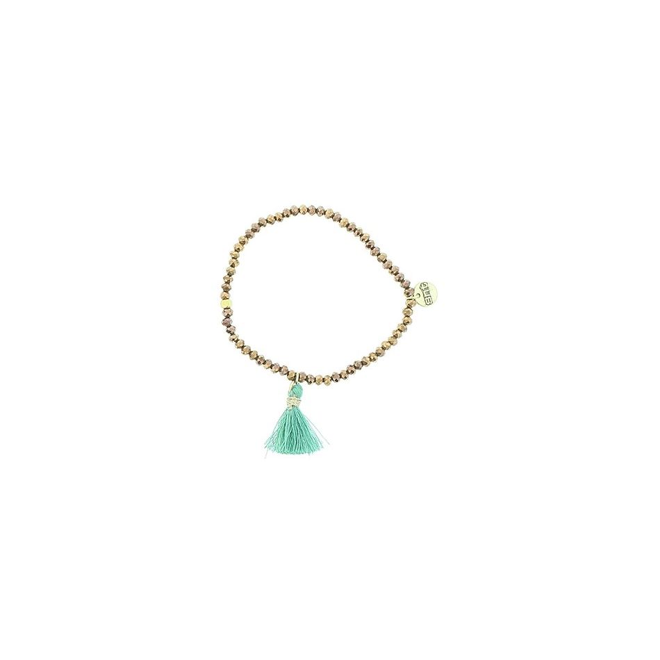 FRINGED FACETED BEADS BRACELET