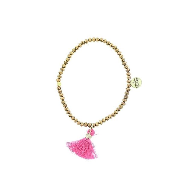 FRINGED FACETED BEADS BRACELET