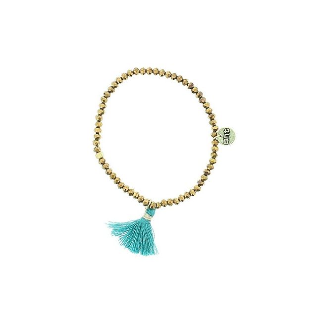 FRINGED FACETED BEADS BRACELET