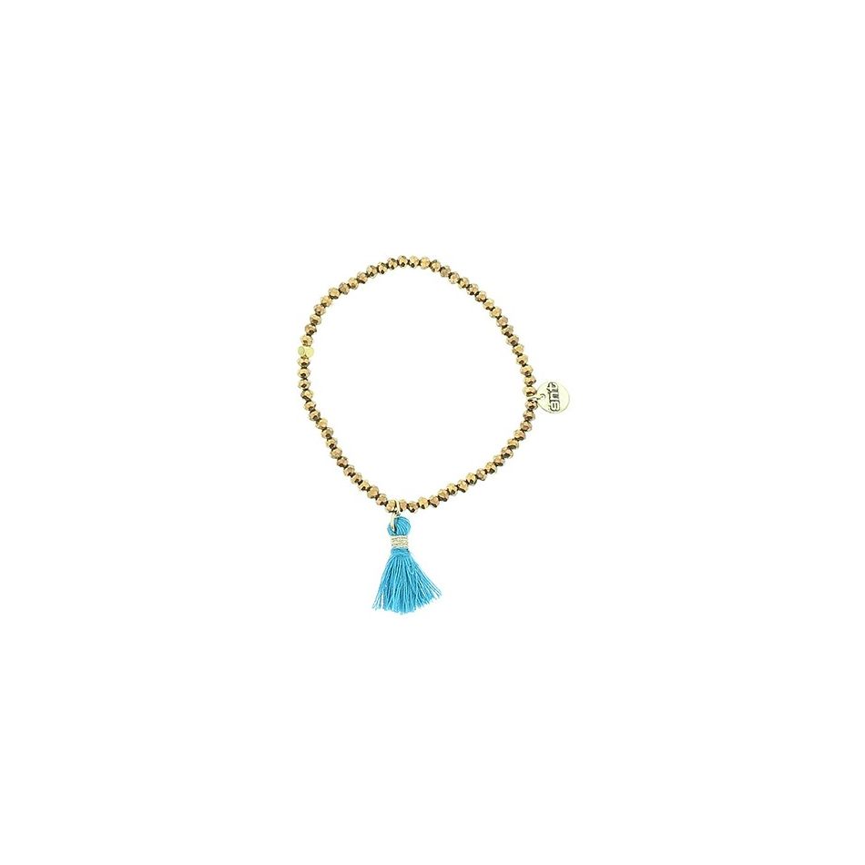 FRINGED FACETED BEADS BRACELET
