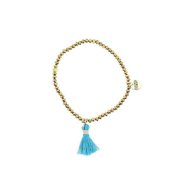 FRINGED FACETED BEADS BRACELET