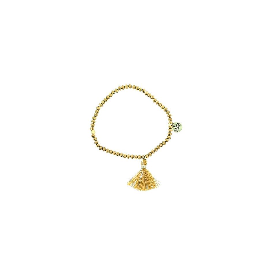 FRINGED FACETED BEADS BRACELET