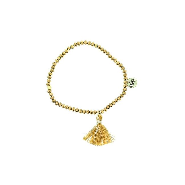 FRINGED FACETED BEADS BRACELET