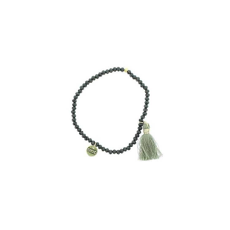 PULSERA CUENTAS FACETADAS FLECO 2
