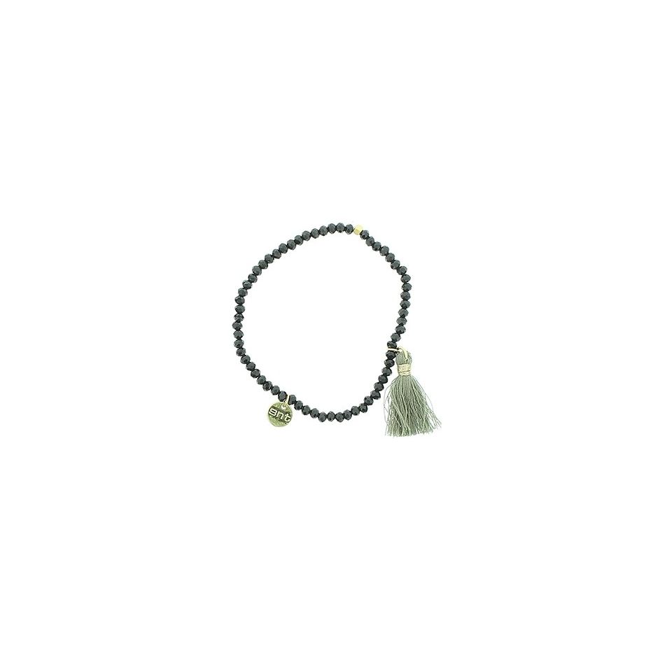 FRINGED FACETED BEADS BRACELET