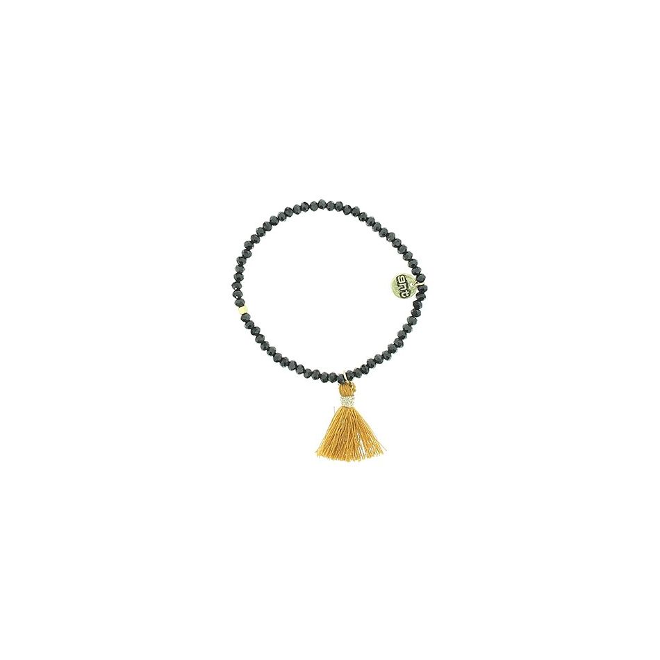 FRINGED FACETED BEADS BRACELET