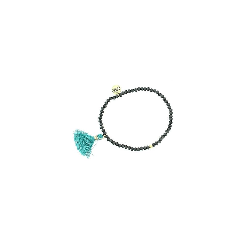 FRINGED FACETED BEADS BRACELET