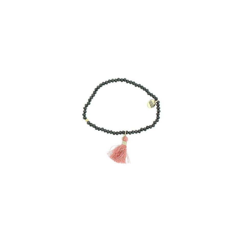 FRINGED FACETED BEADS BRACELET