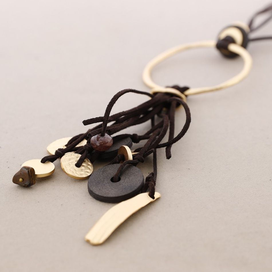 COLLAR LARGO ANILLA COLGANTES