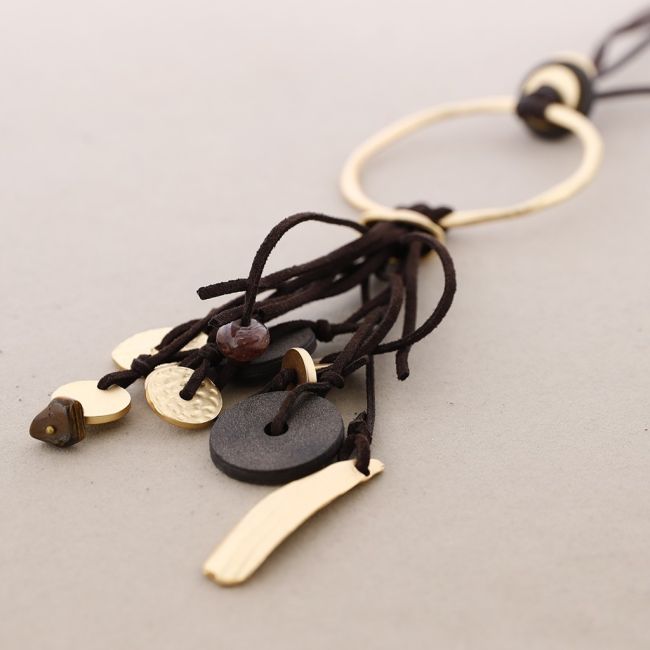 COLLAR LARGO ANILLA COLGANTES