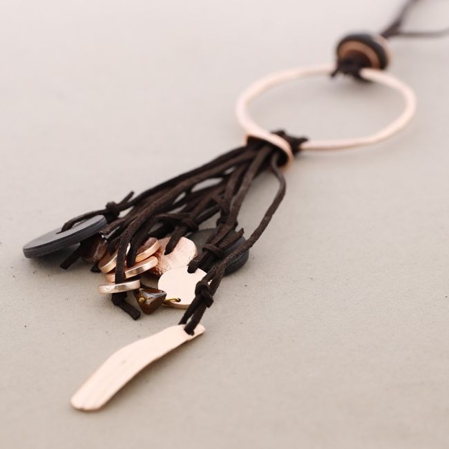 COLLAR LARGO ANILLA COLGANTES