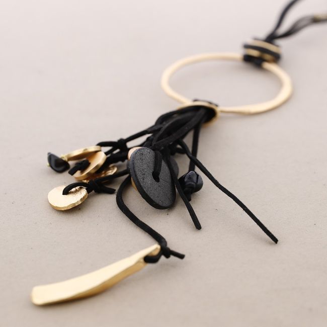 LONG PENDANT RING NECKLACE