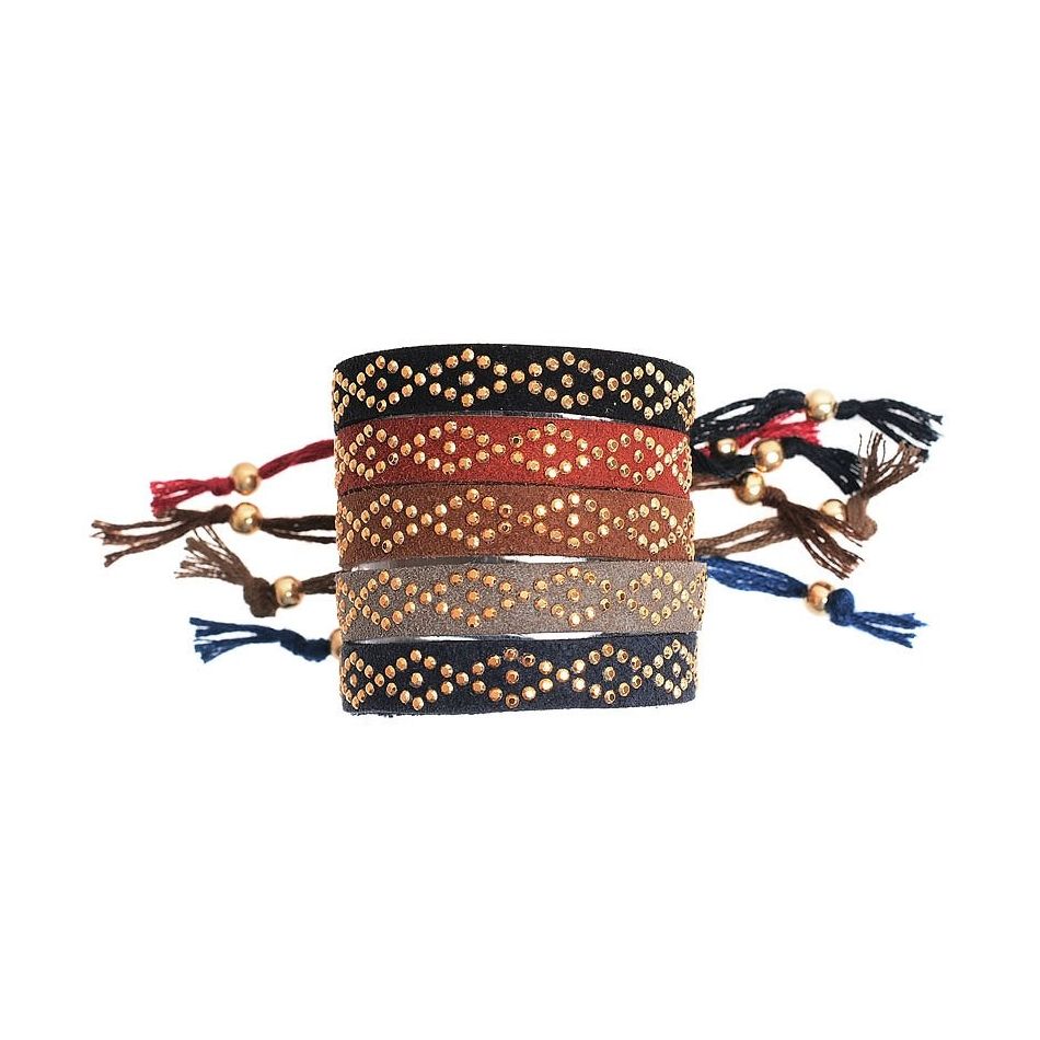 CRYSTAL MACRAME BRACELET