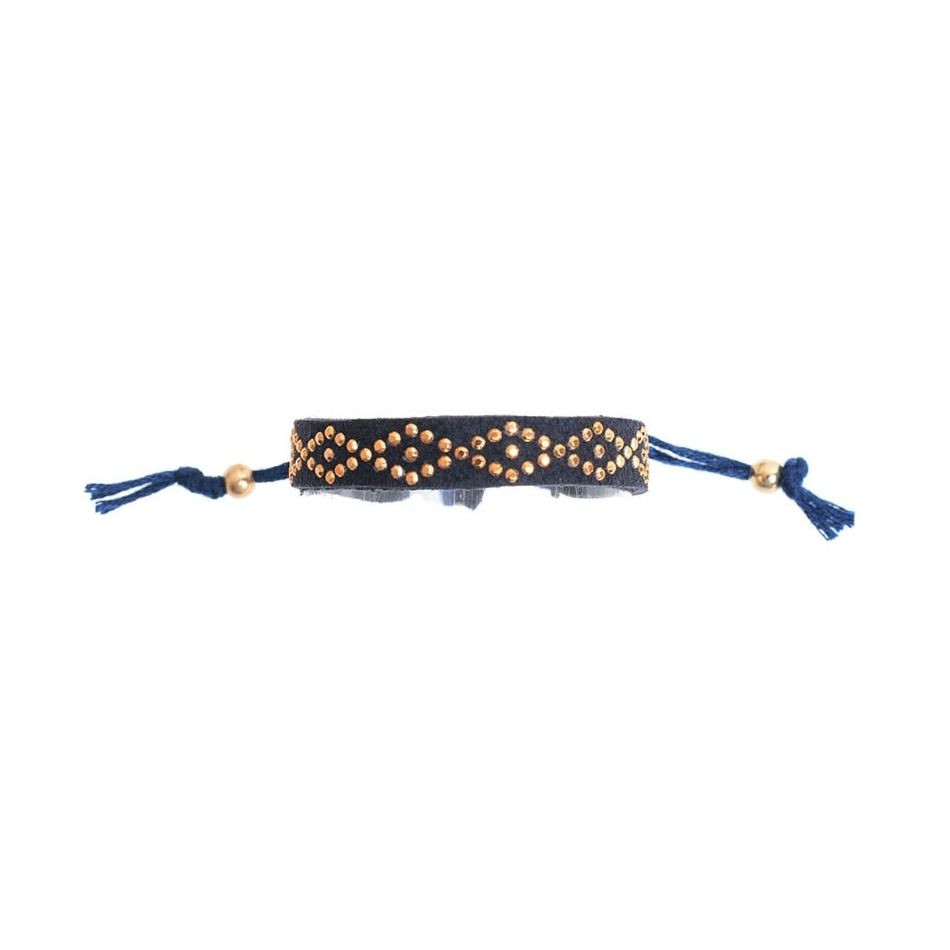 PULSERA MACRAMÉ CRISTALES