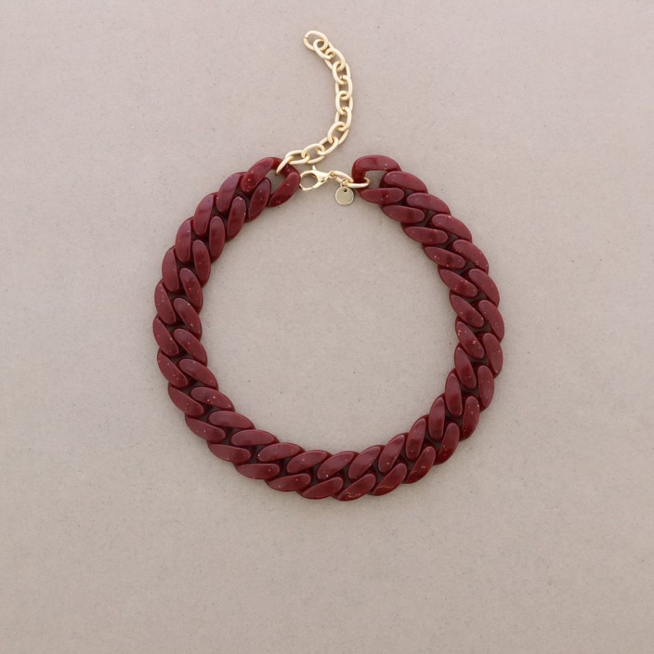 RESIN LINK SHORT NECKLACE