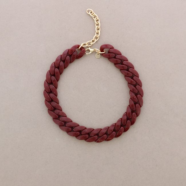 RESIN LINK SHORT NECKLACE