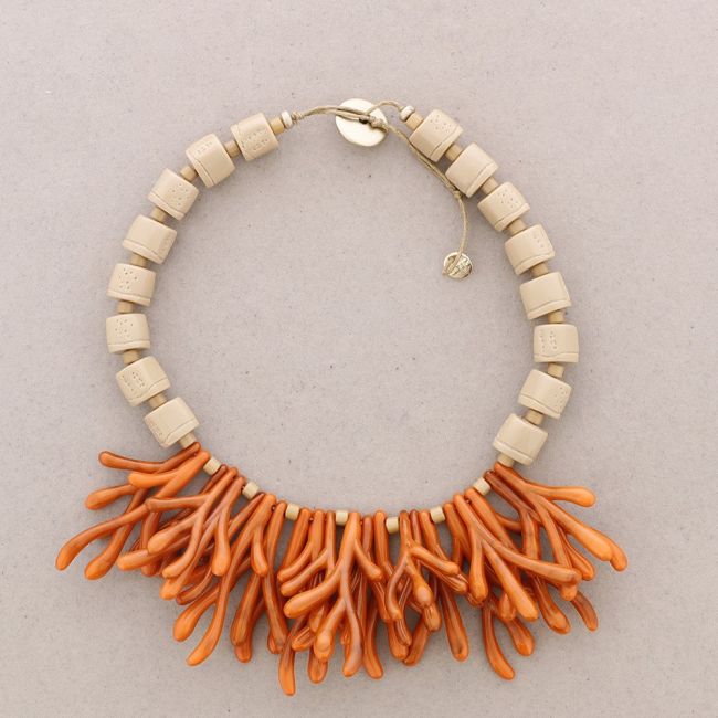 GARGANTILLA COLGANTES CORAL RESINA