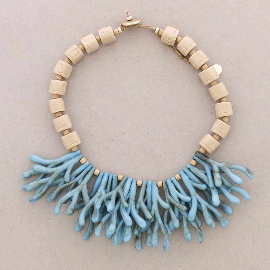 GARGANTILLA COLGANTES CORAL RESINA