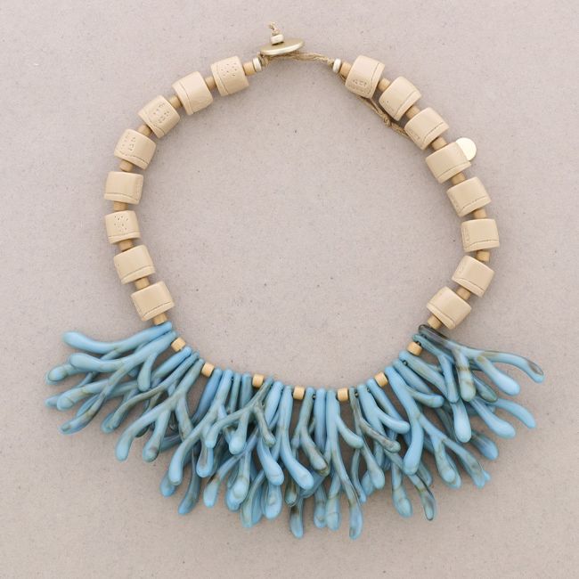 GARGANTILLA COLGANTES CORAL RESINA