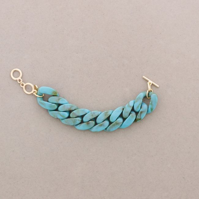 PULSERA ESLABONES RESINA