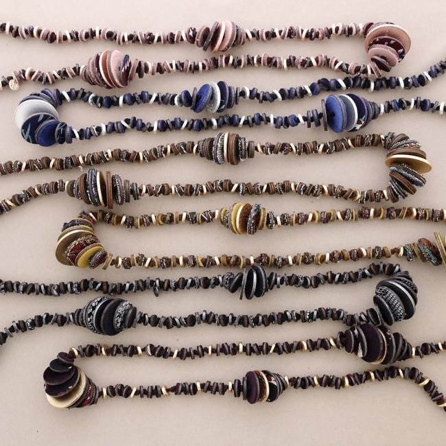 LONG SUEDE LEATHER NECKLACE