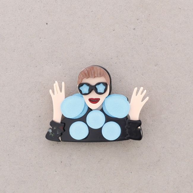 RESIN CHARACTER BROOCH