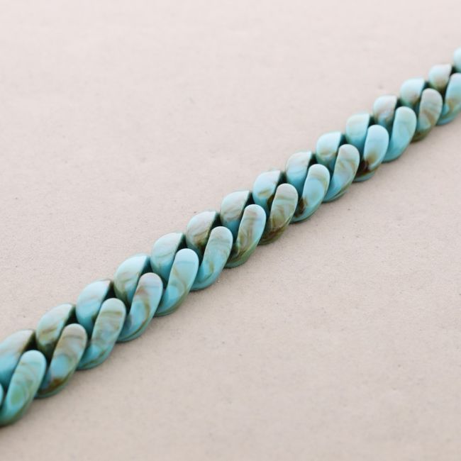 COLLAR LARGO ESLABONES RESINA