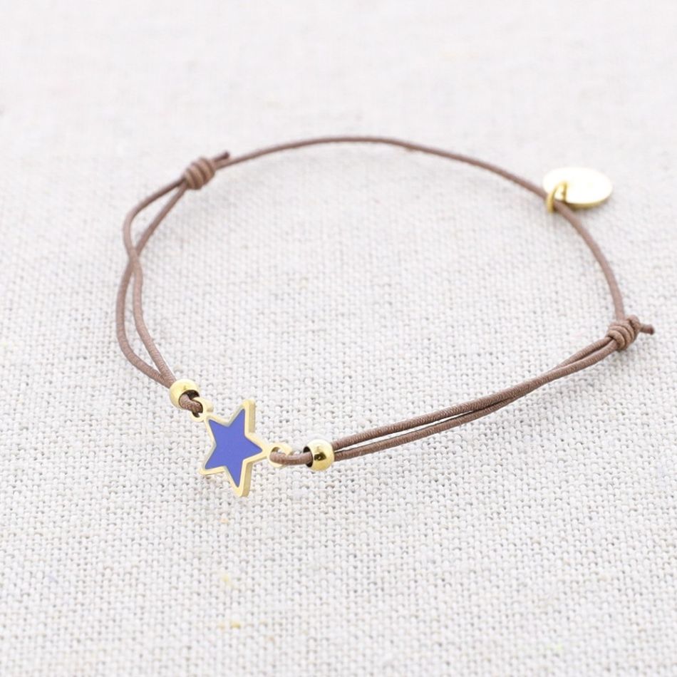 ELASTIC ENAMEL STAR STEEL BRACELET