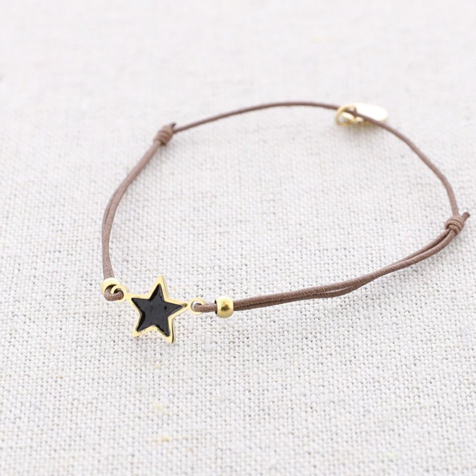 PULSERA ELÁSTICA ACERO ESTRELLA ESMALTE