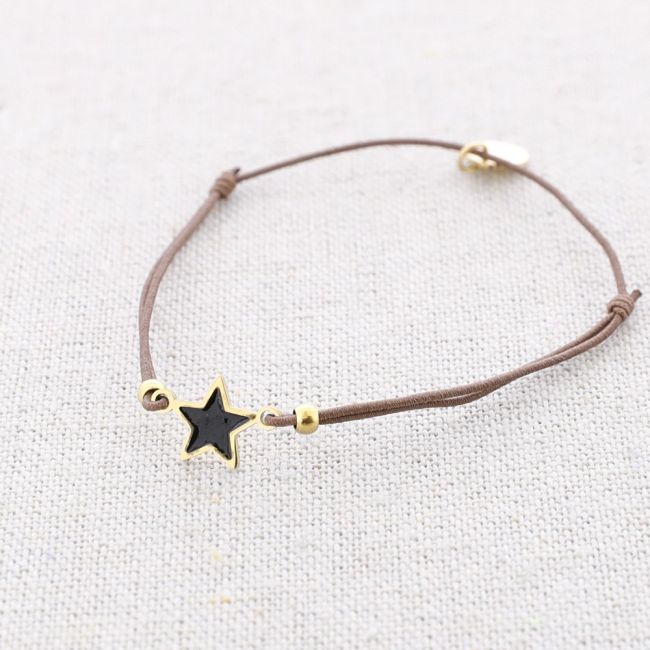 PULSERA ELÁSTICA ACERO ESTRELLA ESMALTE