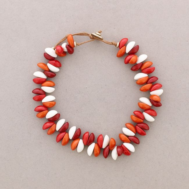 RESIN SHELL SHORT NECKLACE