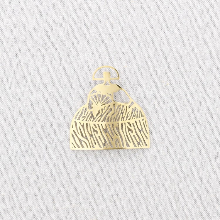 BROCHE ACERO MENINA CALADA