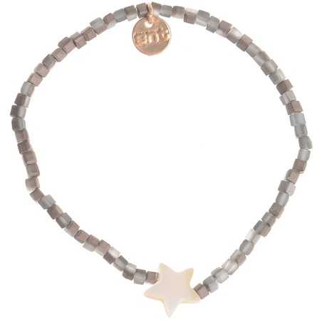 NACRE STAR ASSORTED BEADS BRACELET