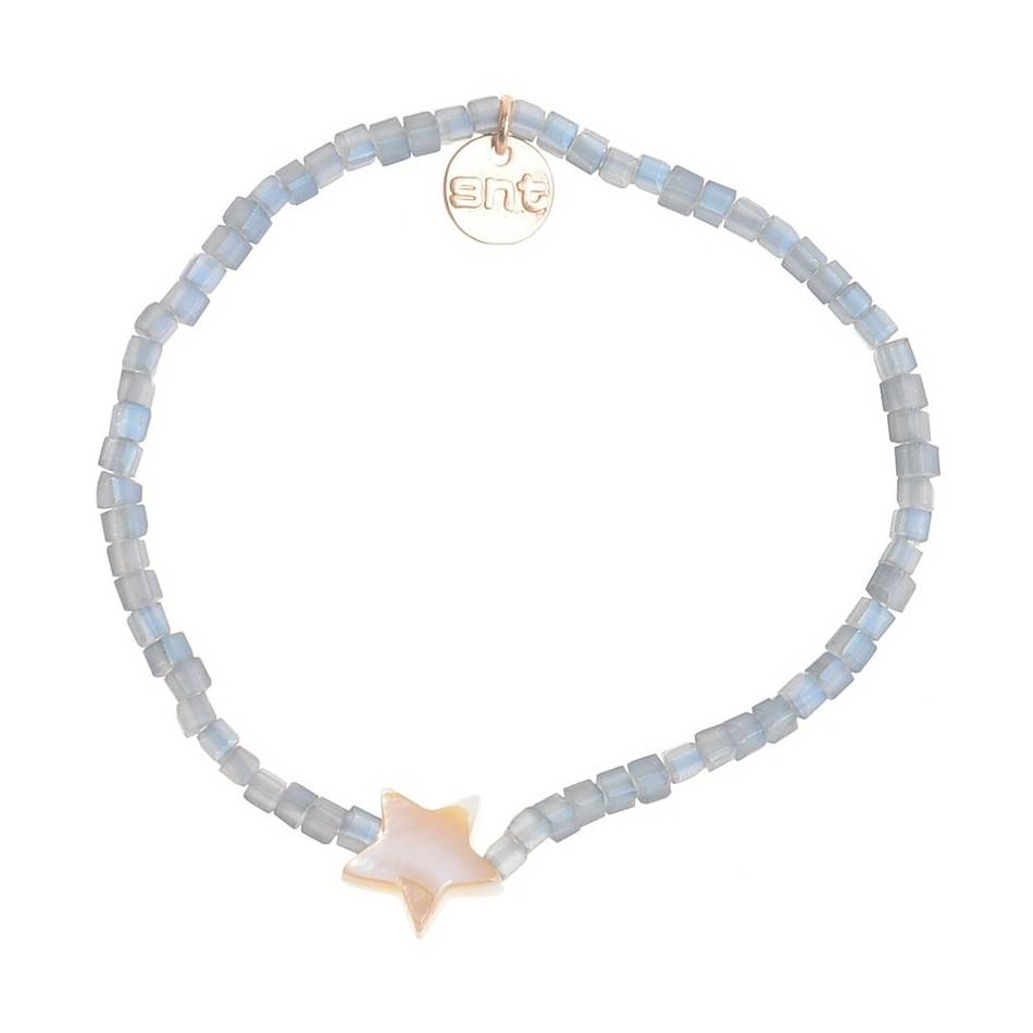NACRE STAR ASSORTED BEADS BRACELET