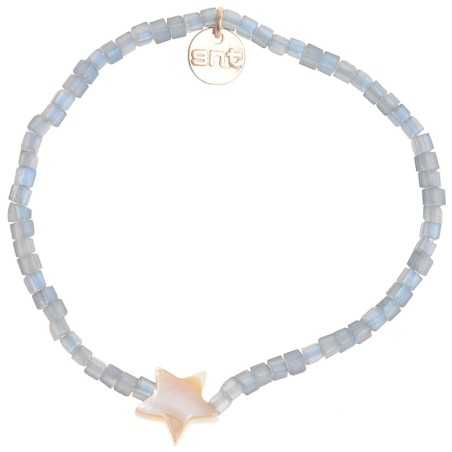 NACRE STAR ASSORTED BEADS BRACELET