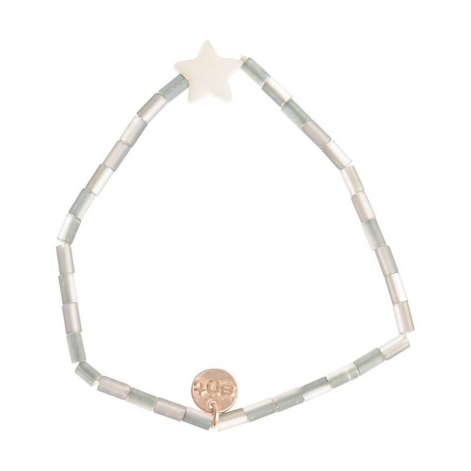 NACRE STAR ASSORTED BEADS BRACELET