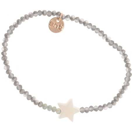 NACRE STAR ASSORTED BEADS BRACELET