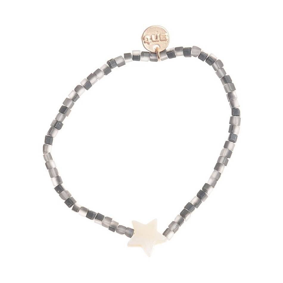 PULSERA CUENTAS SURTIDAS ESTRELLA  NÁCAR