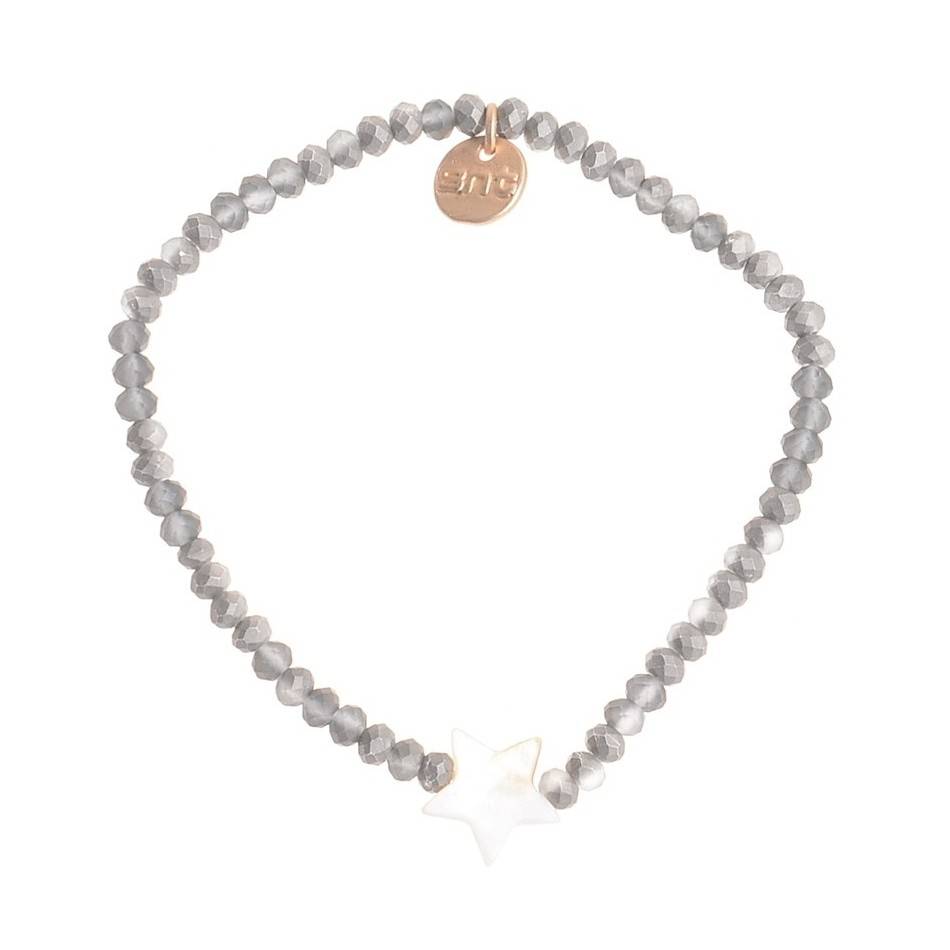 NACRE STAR ASSORTED BEADS BRACELET