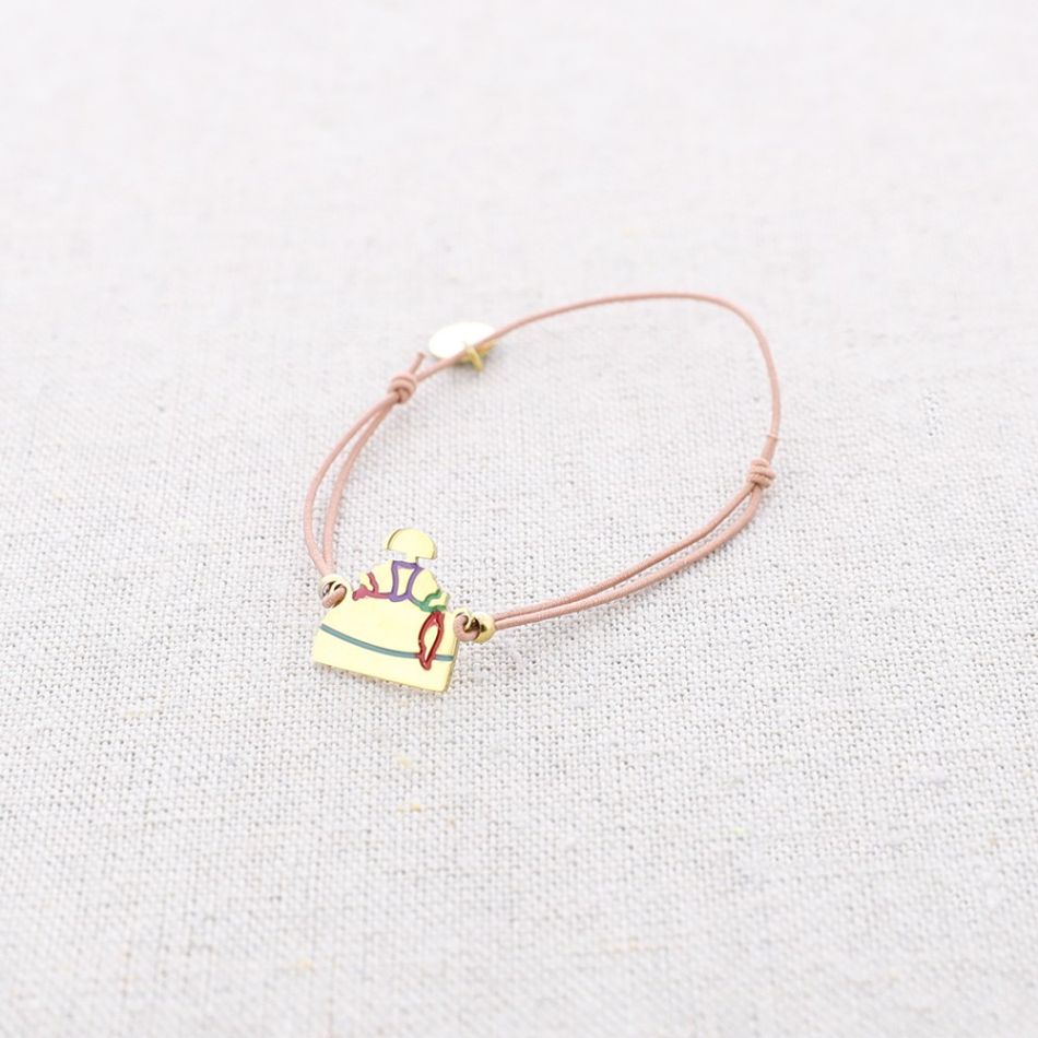 MENINA ENAMEL STEEL ELASTIC BRACELET