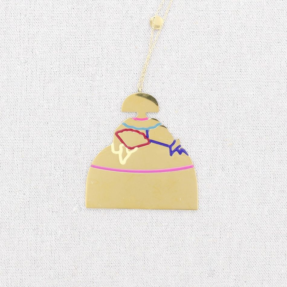 MENINA STEEL ENAMEL LONG NECKLACE