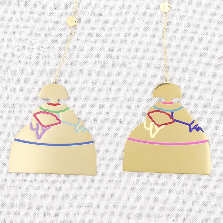 MENINA STEEL ENAMEL LONG NECKLACE